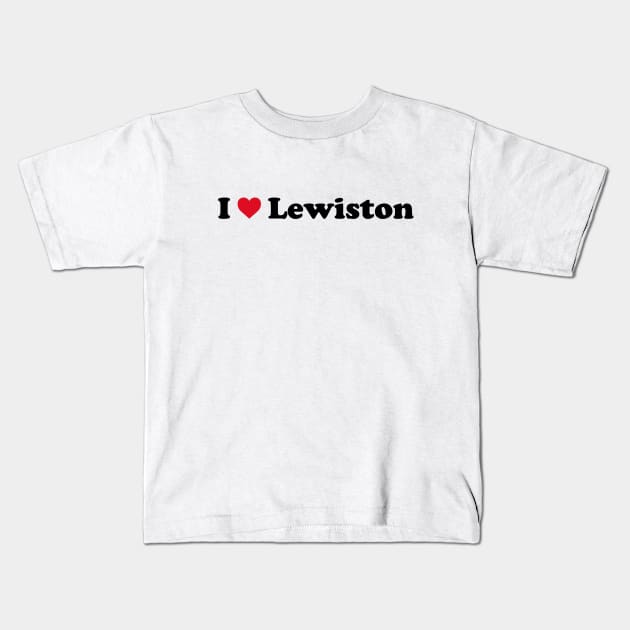 I Love Lewiston Kids T-Shirt by Novel_Designs